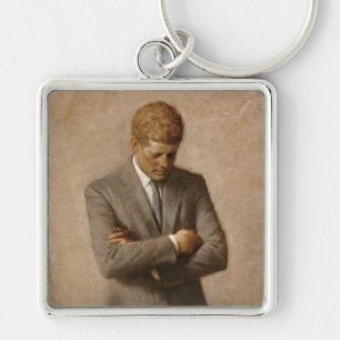 John Kennedy US Presidential White House Portret Sleutelhanger