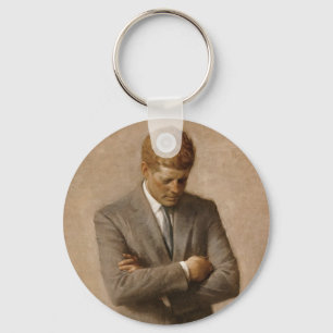 John Kennedy US Presidential White House Portret Sleutelhanger