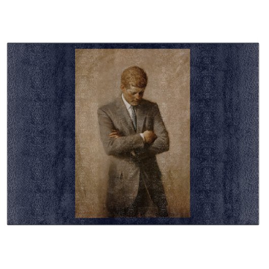 John Kennedy US Presidential White House Portret Snijplank (Voorkant)