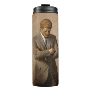 John Kennedy US Presidential White House Portret Thermosbeker