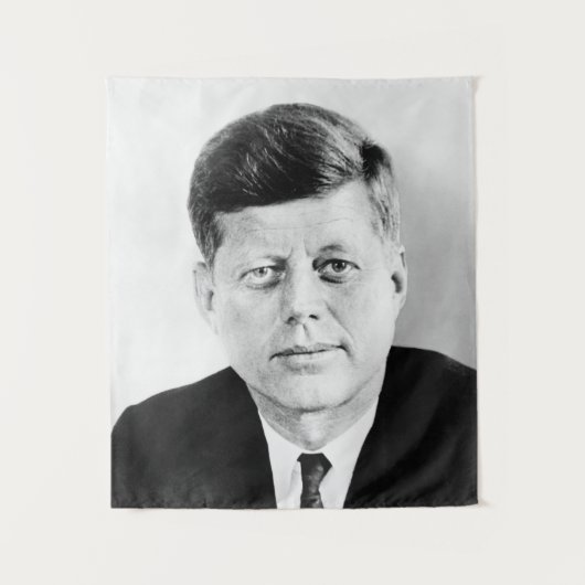 John Kennedy US Presidential White House Portret Wandkleed (Voorkant)