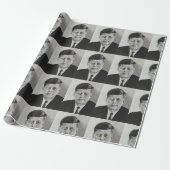JOHN KENNEDY WRAPPING PAPER CADEAUPAPIER (Uitgerold)
