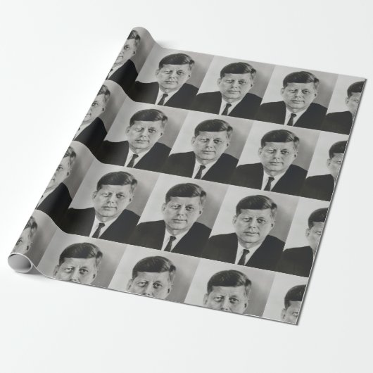 JOHN KENNEDY WRAPPING PAPER CADEAUPAPIER (Uitgerold)