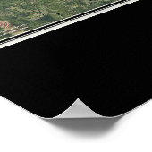 John Kerr Lake Virginia - North Carolina Satellite Poster (Hoek)