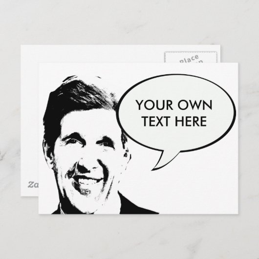 John Kerry Briefkaart (Voorkant / Achterkant)