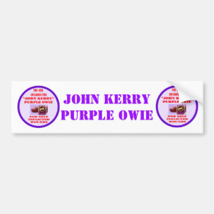 JOHN KERRY PAARSE OWIE BUMPERSTICKER