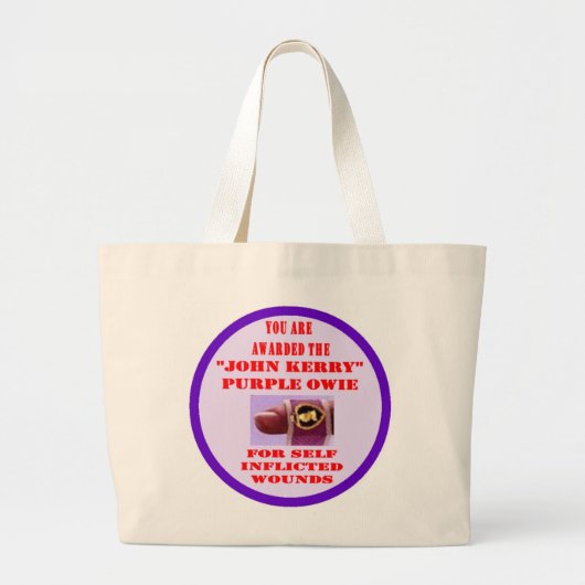 JOHN KERRY PAARSE OWIE GROTE TOTE BAG (Voorkant)