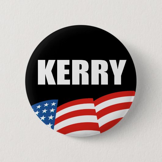 JOHN KERRY-verkiezingsgear Ronde Button 5,7 Cm (Voorkant)