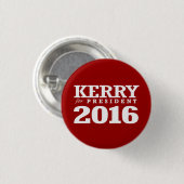 JOHN KERRY VOOR PRESIDENT RONDE BUTTON 3,2 CM (Voorkant /achterkant)
