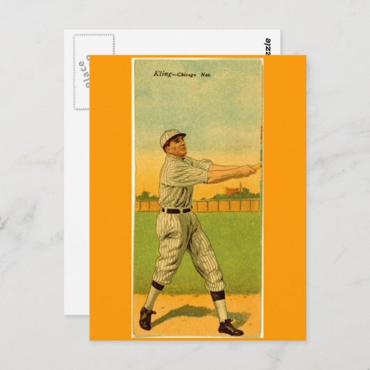John Kling, Chicago Cubs Briefkaart (Voorkant / Achterkant)