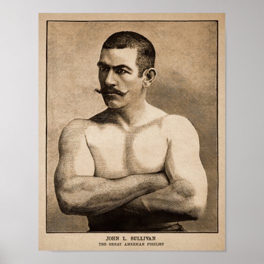  John L. Sullivan Advertisement Poster (Voorkant)