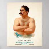  John L. Sullivan Advertisement Poster (Voorkant)