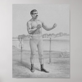 John L. Sullivan - Bare-Knuckle Boxer Poster