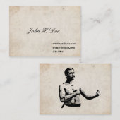 John L. Sullivan Calling Card Contactkaartje (Voorkant / Achterkant)