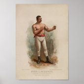John L. Sullivan - Champion Pugilist - Kleurdruk Poster (Voorkant)