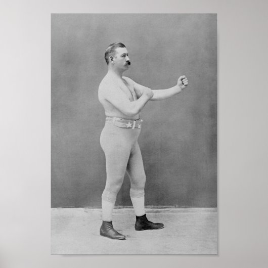 John L. Sullivan - Heavyweight Boxing Champion Poster (Voorkant)
