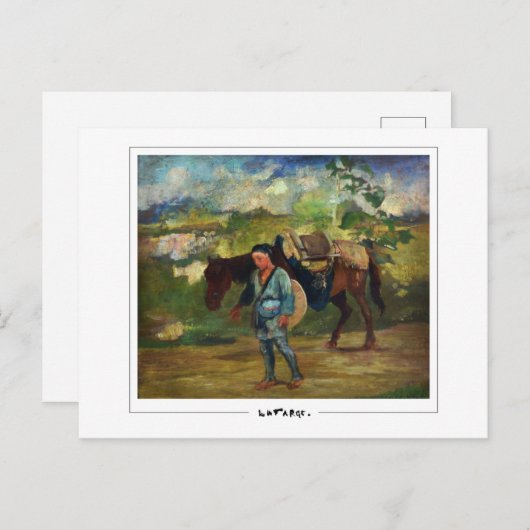 John La Farge #62 - Briefkaart met fijne kunst (Voorkant / Achterkant)