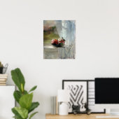 John La Farge Flowers op een Window Ledge Poster (Thuiskantoor)