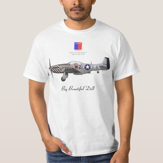 John Lander's P-51 "Big Beautiful Doll" T-shirt (Voorkant)