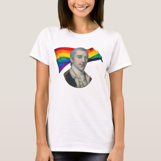 John Laurens + Gay Pride T-shirt (Voorkant)