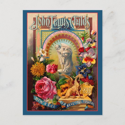 John Lewis Childs Rare Flowers Seed Packet Briefkaart (Voorkant)