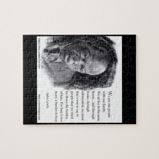 John Lewis en Quote Beauely portret Legpuzzel (Horizontaal)