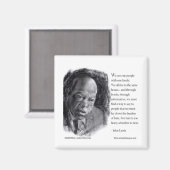 John Lewis en Quote Beauely portret Magneet (Voorkant / Achterkant)