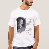John Lewis en Quote Beauely portret T-shirt (Voorkant)