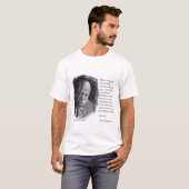 John Lewis en Quote Beauely portret T-shirt (Voorkant volledig)
