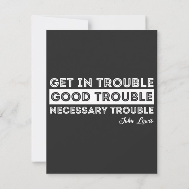 John Lewis - Good Trouble citaat (Voorkant)