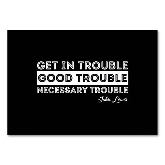 John Lewis - Good Trouble citaat Kaart (Voorkant)