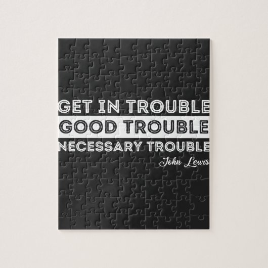 John Lewis - Good Trouble citaat Legpuzzel (Verticaal)