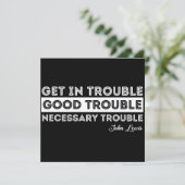 John Lewis - Good Trouble citaat Save The Date (Staand voorkant)