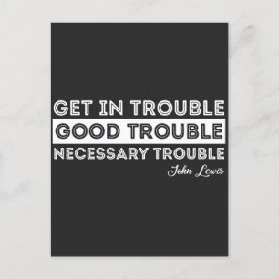John Lewis - Good Trouble Quote Feestdagenkaart
