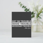 John Lewis - Good Trouble Quote Feestdagenkaart (Staand voorkant)