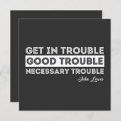 John Lewis - Good Trouble Quote Kaart (Voorkant / Achterkant)