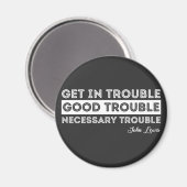 John Lewis - Good Trouble Quote Magneet (Voorkant / Achterkant)