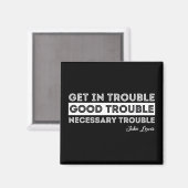 John Lewis - Good Trouble Quote Magneet (Voorkant / Achterkant)