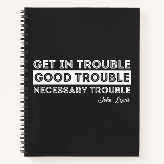 John Lewis - Good Trouble Quote Notitieboek (Voorkant)