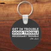 John Lewis - Good Trouble Quote Sleutelhanger (Voorkant)