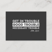 John Lewis - Good Trouble Quote Visitekaartje (Voorkant)
