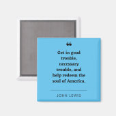 John Lewis inspirerend quote Magnet (Voorkant / Achterkant)