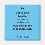 John Lewis inspirerend quote Magnet (Voorkant)
