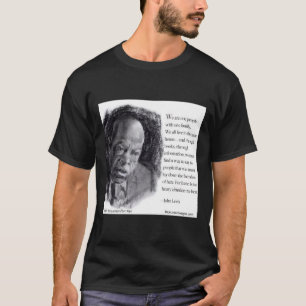John Lewis & Mooie Portret Citaten T-shirt