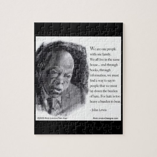 John Lewis & Mooie Portret Quote  Legpuzzel (Verticaal)