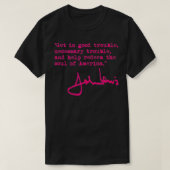 John Lewis Necessary Trouble fuschia T-shirt (Design voorkant)