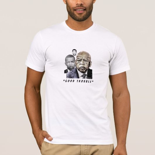 John Lewis, over de eeuwen heen, wit, T-shirt (Voorkant)