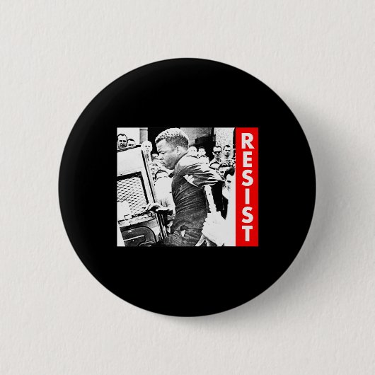 John Lewis - verzet zich Ronde Button 5,7 Cm (Voorkant)