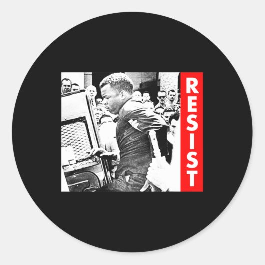 John Lewis - verzet zich Ronde Sticker (Voorkant)