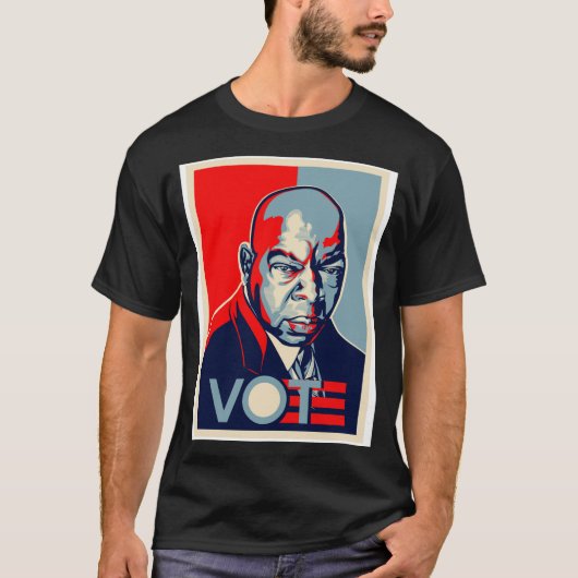 John Lewis VOTE T-Shirt (Voorkant)